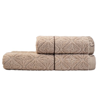 Полотенце Ариане жемчужное Garda Decor 119VAL-ATL70140-POL ZHE