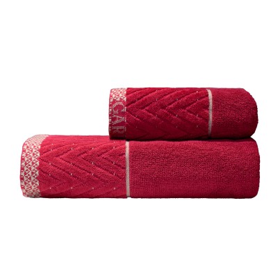 Полотенце Орсетто бордовое Garda Decor 119VAL-01148