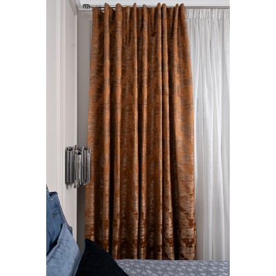 Портьера Bromley оранжевый Garda Decor 121GD-00006/1