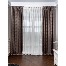 Портьера FIJI коричневая см Garda Decor 121GD-00002