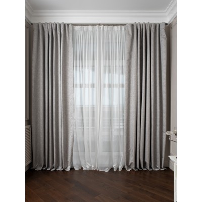 Портьера Gloss сер Garda Decor 121GD-00005/1