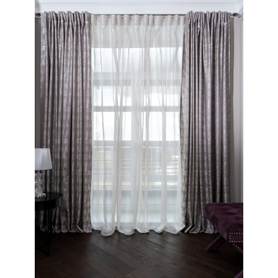 Портьера HOUSTON серая см Garda Decor 121GD-HOUST100-PORT SER