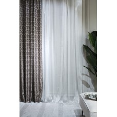 Портьера MODENA серебряная  см Garda Decor 121GD-TON07-PORT SER