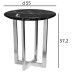 Приставной столик Garda Decor 33FS-ET2029-BS