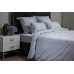 Простыня на резинке сатин голубой Garda Decor 130HB-00037