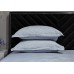 Простыня на резинке сатин голубой Garda Decor 130HB-00037