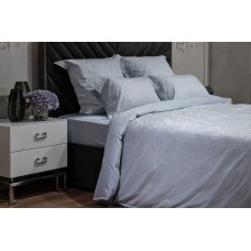 Простыня сатин голубой Garda Decor 130HB-00033