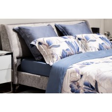 Простыня тенсель синяя Garda Decor 144HF-10405