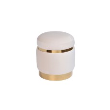 Пуф велюр кремовый dсм Garda Decor 102AN-PUF-1913-KRE