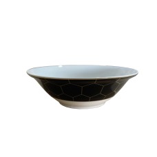 Салатник HONEYCOMB чёрно-золотая деколь 15см (6) Garda Decor 26FC-SAL-HONEYCOMB-15