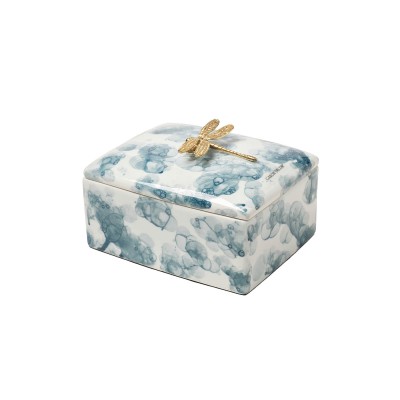 Шкатулка голубая со стрекозой см Garda Decor 55RD6078L