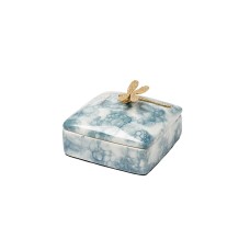 Шкатулка голубая со стрекозой см Garda Decor 55RD6078S