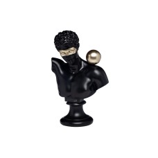Статуэтка "Античный бюст" мужской черн. *h.35см Garda Decor D3524