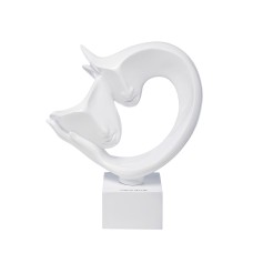 Статуэтка "Объятия. Абстракция" белая см Garda Decor D3013WH