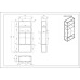 Стеллаж Garda Decor 58DB-SH16061B