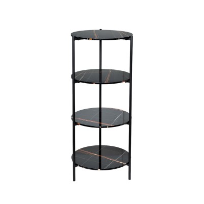 Стеллаж черный dсм Garda Decor 30B-STEL-961