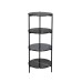 Стеллаж черный dсм Garda Decor 30B-STEL-961