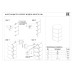 Стеллаж черный dсм Garda Decor 30B-STEL-961