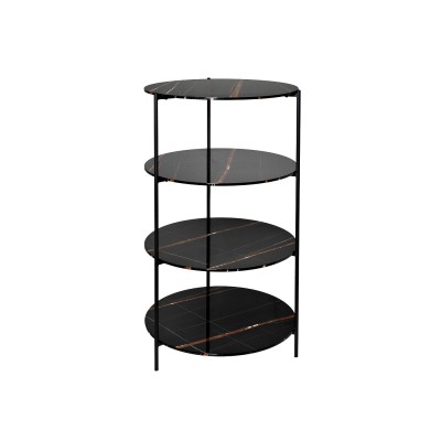 Стеллаж черный dсм Garda Decor 30B-STEL-962
