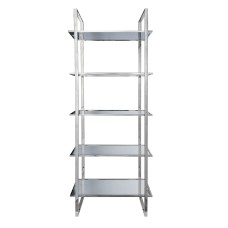 Стеллаж прозр.стекло/хром см Garda Decor 47ED-00400