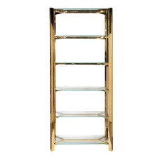 Стеллаж стекло прозр/золото см Garda Decor GY-08728