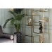 Стеллаж золотистый/прозр. стекло см Garda Decor 46AS-SH1652-GOLD