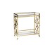 Стол-тележка сервировочн ст.прозр/золото Garda Decor GY-CRT8164GOLD