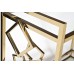 Стол-тележка сервировочн ст.прозр/золото Garda Decor GY-CRT8164GOLD