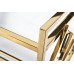 Стол-тележка сервировочн ст.прозр/золото Garda Decor GY-CRT8164GOLD