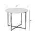 Стол журнальный круглый черный / хром dcм Garda Decor 30B-85521
