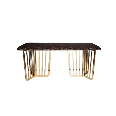Стол обеденный Dark Emperador   см Garda Decor 33FS-1800-STOL/OB-PG