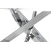 Стол обеденный круглый dсм ножки хром Garda Decor 30F-STOL/OB-9571