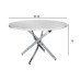 Стол обеденный круглый dсм ножки хром Garda Decor 30F-STOL/OB-9571