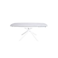 Стол обеденный раскл.керам.белый 178(120)*см Garda Decor 83MC-1957DT BEL