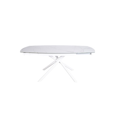 Стол обеденный раскл.керам.белый 178(120)*см Garda Decor 83MC-1957DT BEL