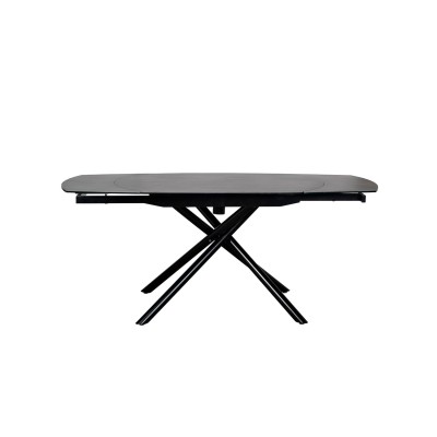 Стол обеденный раскл.керам.чёрный 90(120)*см Garda Decor 83MC-1957DT BL