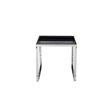 Стол журнальный черн.стекло/серебро  см Garda Decor 13RX-50330