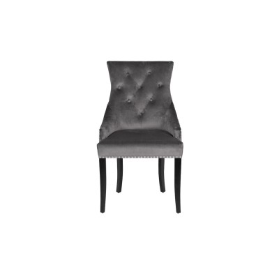 Стул 236 велюр серый Riv96 см Garda Decor 236-2K-СЕРЫЙ-Riv96