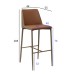 Стул барный экокожа терракота/бежевый  см Garda Decor 163YH-16995