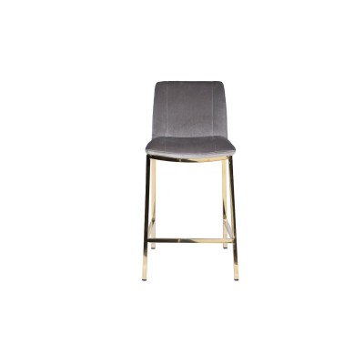 Стул барный велюр серый см Garda Decor 30C-DX-2091 GRE