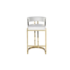 Стул барный, золото/ велюр светло-серый Garda Decor GY-B8216GOLD-LG