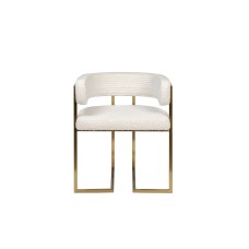 Стул букле бежевый/матовое золото см Garda Decor GY-08504