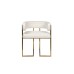 Стул букле бежевый/матовое золото см Garda Decor GY-08504