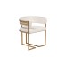 Стул букле бежевый/матовое золото см Garda Decor GY-08504