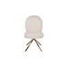 Стул обеденный поворотный букле белый см Garda Decor 30C-12390
