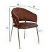 Стул обеденный велюр коричневый см Garda Decor 30C-12961