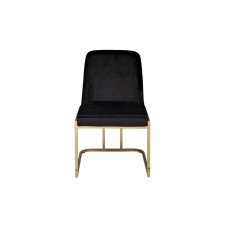 Стул велюр черный/золото см Garda Decor GY-83650