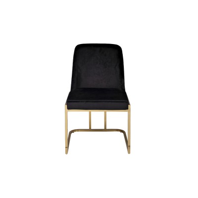 Стул велюр черный/золото см Garda Decor GY-83650