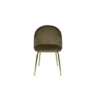 Стул велюр хаки, мет.ножки см Garda Decor 30C-30177