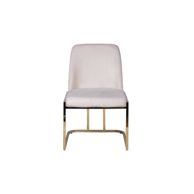 Стул велюр кремовый/золото см Garda Decor GY-DC8365GOLD-CR